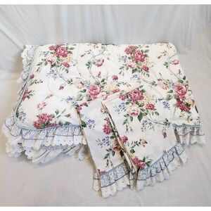 Waverly Fieldcrest Belle River Twin Comforter + 2 Pillowcase Set‎ Reversible